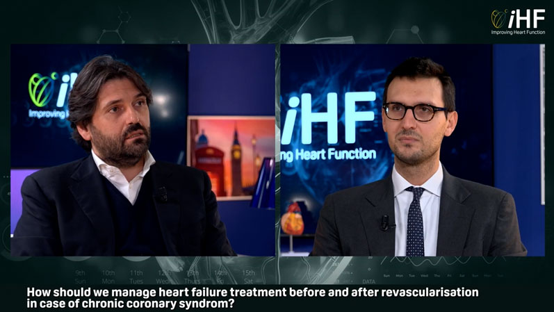 How should we manage heart failure treatment before and after revascularisation in case of CCS?
