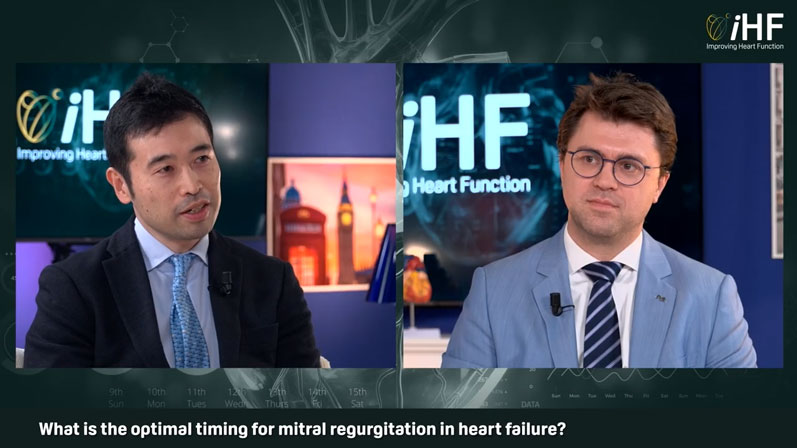 What is the optimal timing for mitral regurgitation in heart failure? 